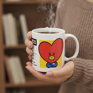 Tazza in Ceramica BT21 con Design Cartoon TATA, 325ML, Tazza da Caffè per Regalo - Product Image 4