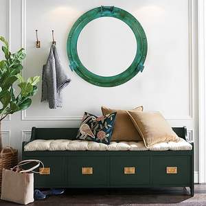 <b>Porthole</b> Wall Decor 21inch Aluminum <b>Porthole</b> Window Nautical Boat Decor Ships <b>Porthole</b> <b>Mirror</b> Green Antique Port - Product Image 3