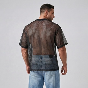 Lightweight Mesh Jersey for Men Breathable Sports <b>Shirt</b> Quick Dry Athletic Top Comfortable Training - Product Image 4