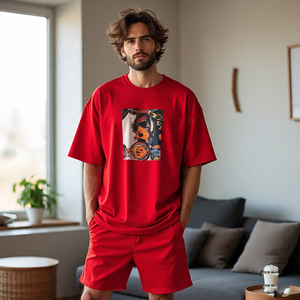 Conjuntos de pantalones cortos estampados de verano Ropa deportiva para hombres Ruining Fitness Twin Sets Camisetas y pantalones cortos para hombres Conjuntos para hombres - Product Image 6