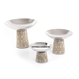 Juego de Tres Tazones para Chocolate con Base Árabe, Forma Redonda, Diseño de Lujo, Nuevo Soporte de Metal para Chocolate al por Mayor - Product Image 6