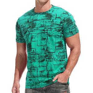 Uso Regular Hombres 250 Gsm Materia Mixta 100% Algodón microfibra Secado rápido Logotipo personalizado Impreso hombres Camiseta Ropa de alta calidad - Product Image 5