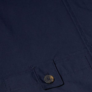 Chaqueta de Mezclilla de Lona 100% Algodón para Hombre con Logotipo Personalizado de Alta Calidad, Cuello Alto, Color Sólido Informal, Resistente al Viento e Impermeable para Invierno - Product Image 3