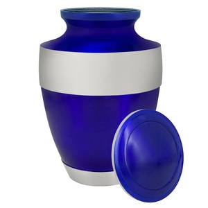 การเผาพลอยพิวเตอร์สีน้ำเงินเข้มสำหรับผู้ใหญ่โกศแบบกำหนดเองสลักขนาดสำหรับผู้ใหญ่ - Product Image 3