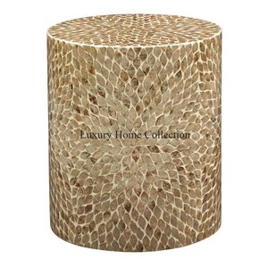 Mesa de centro de metal hecha a mano de diseño único, mesa de centro de aspecto elegante de diseñador de sombra antigua de latón con tapa de cristal transparente - Product Image 3