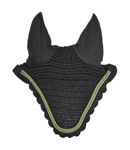 Horse Fly Bonnet White Horse Green Fly Elastic Fly Veil Hood With Soft Mesh Protects Eyes and <b>Ears</b> Full Visibility - Product Image 6