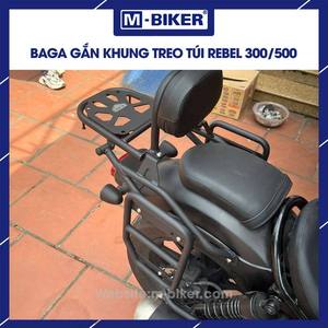 Sacoches de moto Rebel 300/500, cadre latéral suspendu avec cuir imperméable, aluminium et ABS, 8 kg, fabrication CNC - Product Image 2