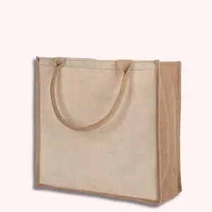 100% Natural Juco Shopping Tote Extra Large Cotton Handled Strap for Eco-Friendly and Stylish Shopping Experience