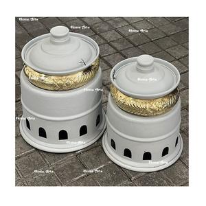 จานเสิร์ฟอาหารอะลูมิเนียมชุดที่เสิร์ฟอาหาร2ขนาด - Product Image 4