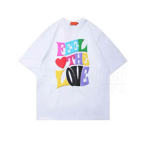 T-shirts légers les plus vendus en coton de haute qualité/fibre de bambou à manches courtes imprimé de motifs solides - Product Image 2