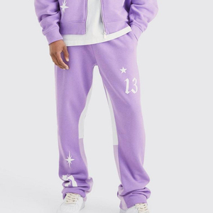 Proveedor personalizado Logo pantalla polar algodón hombres chándal Streetwear Casual Jogger Sudadera con capucha conjunto con servicio OEM personalizado - Product Image 5