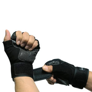 Factory Hot Sale High Quality Leather Heavy Duty Breathable Non-Slip <b>Weight</b> Lifting <b>Gloves</b> New Design for Gym Sports OEM Service - Product Image 4