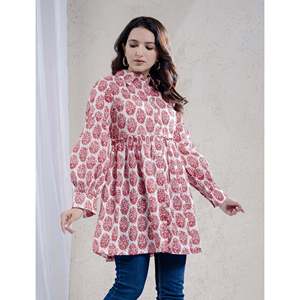 Top de Algodón Estampado Pink Butta, Transpirable y Cómodo, Camiseta sin Mangas para Mujer, Talla Única (Talla Pequeña), para Uso Diario, con Decoración de Botones - Product Image 4