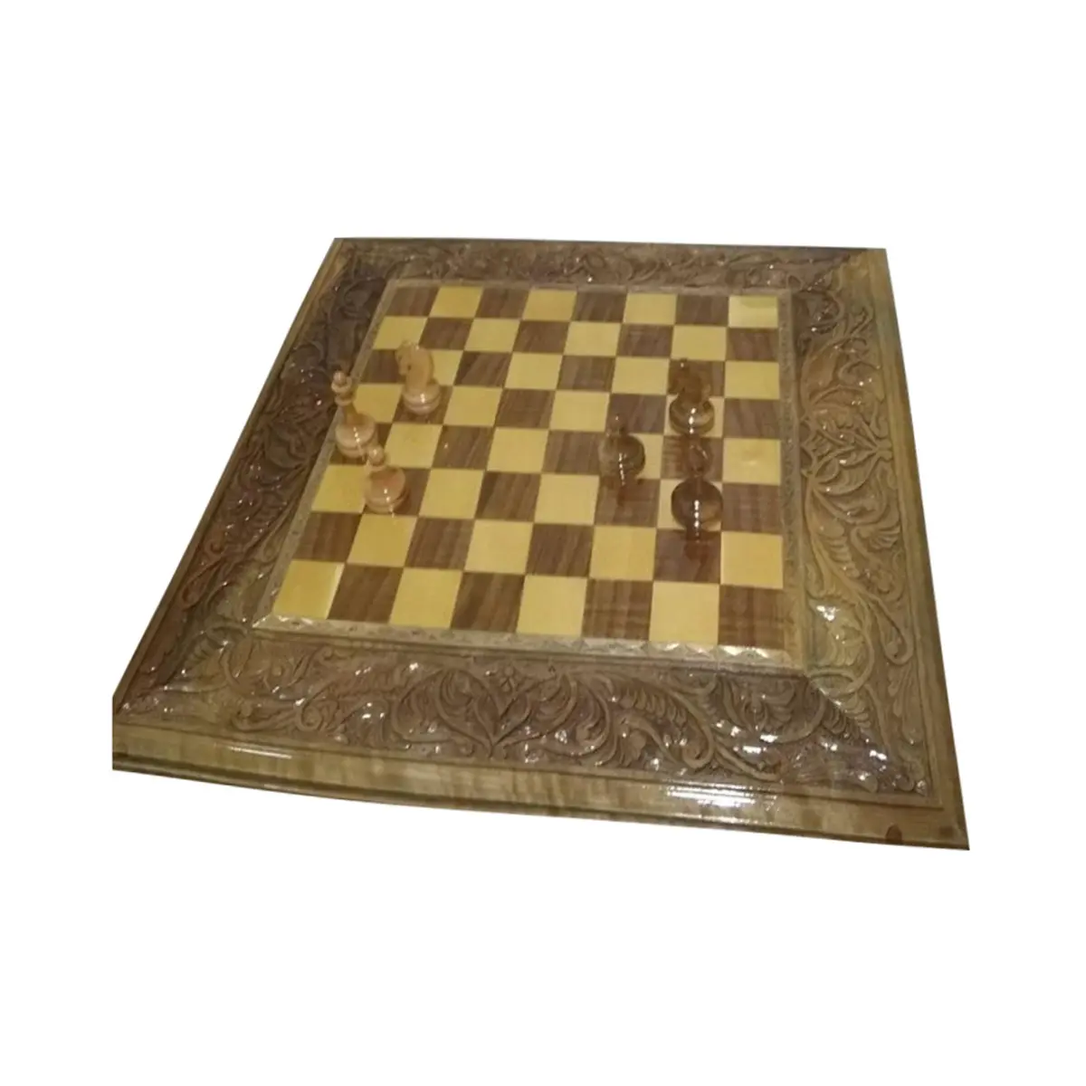 Gorgeous gift chess - intellectual art in a luxurious package handmade wood original gift for a man