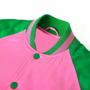 Veste universitaire d'hiver personnalisée pour hommes et femmes, teinte, respirante, imperméable, à séchage rapide, 100 % polyester, rembourrée, broderie chenille, satin - Product Image 2