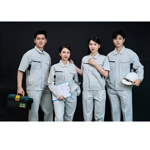 Ensemble de vêtements de travail confortable et sûr, à manches longues, haute visibilité, durable, OEM Vietnam FMF, gris respirant pour hommes - Product Image 4