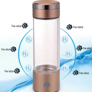 2024 best selling 460ml big capacity alkaline Hydrogen Water Bottle Generator Water ionizer machine for Office Travel household