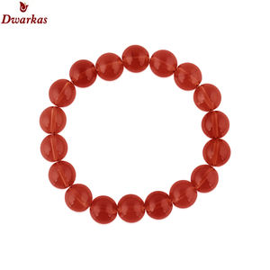 Bracelets perlés en pierre naturelle onyx rouge pour hommes et femmes bijoux de couleur unie de style ethnique pour cadeaux - Product Image 2