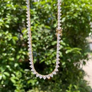 Collar de diamantes corte corazón unisex - Product Image 5