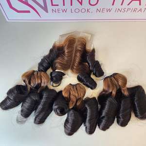 ผลิตภัณฑ์ซุปเปอร์เด้งหยิกเวียดนามมนุษย์ผมหยักสไตล์ Weft ผมเวียดนามหยักหยิก - Product Image 3