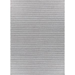 พรมขนสัตว์ทอมือสีเทาและสีดำลายเรียบ รุ่น ADWP-13048 ลายแบบนามธรรม รูปทรงสี่เหลี่ยมผืนผ้า สำหรับวางข้างโต๊ะ ใช้ในบ้านหรือทางเดิน - Product Image 1