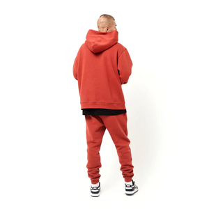 ชุดวอร์มผ้าฟลีซคอตตอนโอเวอร์ไซส์แบบยั่งยืน ปักโลโก้ตามสั่ง พิมพ์ลายแบบรีโทรด้วยความร้อน ปี 2025 สไตล์ลำลอง - Product Image 4