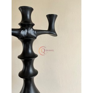 Candélabre moderne en métal noir avec un design unique Articles de mariage et de fête de Noël les plus vendus Décorer avec des bocaux à bougies - Product Image 6