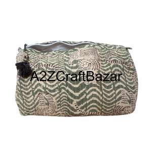 Bolsas de Cosméticos Ecológicas 100% Algodón con Cierre, Logotipo Personalizado, Artículos al por Mayor, Bolsas de Maquillaje Orgánicas - Product Image 5