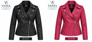 Veste de moto en simili cuir pour femme, coupe ajustée, style motard, fermeture éclair, manches longues, col rabattu, pour le printemps et l'automne - Product Image 5