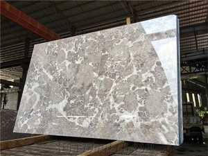 แผ่นหินอ่อนสีเทาขัดเงาธรรมชาติ 100% ขนาดสั่งทำได้ คุณภาพสูง หินอ่อนเกรดพรีเมียม แผ่นหินอ่อนสีเทาสำหรับปูพื้นและบุผนัง - Product Image 4