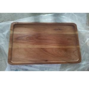 Bandeja de servir de acacia natural con forma de manzana para servir en el hogar, hoteles y restaurantes, personalización disponible. - Product Image 4