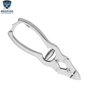 Coupe-ongles professionnels en acier inoxydable, poignée imprimée, lames concaves, ressort de barillet, verrouillage arrière, outils de manucure et de pédicure, outils de beauté - Product Image 2