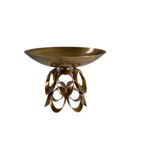 Cuenco de latón étnico para servir con peso pesado adecuado para uso diario o centro de mesa decorativo en interiores de casas - Product Image 3