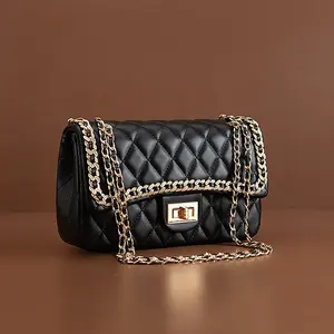 Bolsos de Hombro Retro Cruzados para Mujer, Tendencia 2025, Duraderos, con Cierre de Cremallera, Cuadrados, Impermeables, Personalizables, de Cuero, al por Mayor - Product Image 3