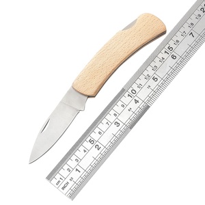 Wholesale Customized OEM ODM Cutlery Factory Stainless Steel Folding Camping <b>Knife</b> Wooden Portable Outdoor Fruit <b>Knife</b> Easy DIY - Product Image 6