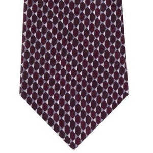 Cravatta in Seta da Uomo Michael Kors con Design Jacquard a Cerchi Riflettenti, Rossa, Taglia Regolare, in Lana, Ideale per Regali, con Confezione Regalo - Product Image 3