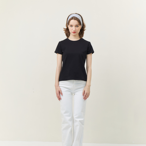 <b>Women's</b> Slim Fit <b>Crop</b> <b>Top</b> T-Shirt-Breathable Cotton Jersey Summer Casual Tee - Product Image 1