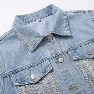 Chaqueta Vaquera para Mujer a Precio Económico, Corte Ajustado, Otoño, Algodón Crudo, Alta Calidad, Moda, Estilo Urbano - Product Image 4