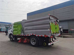 Camión barredor de calles eléctrico diésel 4x2 con función de fregado a gran escala y motor potente - Product Image 3