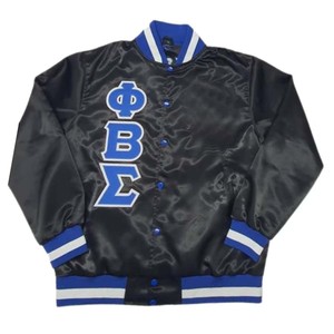 Personalizado barato diseño unisex gran oferta OEM blanco satén seda Lettermen Varsity chaqueta señoras variedad - Product Image 2