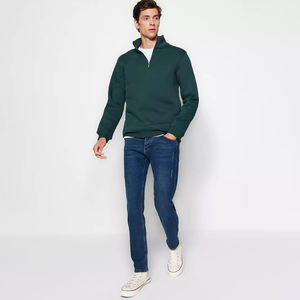 Sweat-shirt à demi fermeture éclair pour hommes, meilleure vente sur mesure, livraison directe d'usine, nouveau design de sweat-shirt pour hommes - Product Image 3