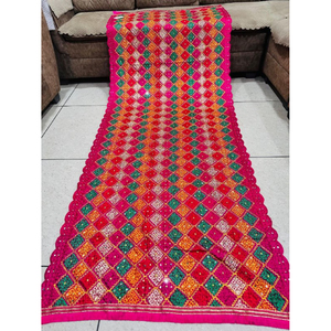 ผ้าคลุมไหล่พันจาบี ฟุลการี แบบปรับแต่งได้สำหรับผู้หญิง ผ้าพันคอ ผ้าคลุมไหล่ งานเทศกาล งานแต่งงาน ผ้าเรยอน ผ้าวิสโคส ชุดสำหรับผู้ใหญ่และเด็กผู้หญิง อินเดีย ฤดูหนาว - Product Image 5