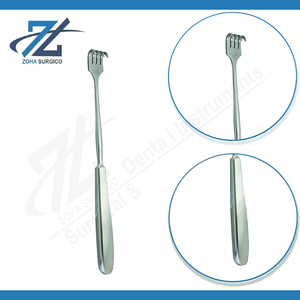 Rétracteur 203 mm de long, aigu, à 1 pointe, en acier inoxydable chirurgical, ensemble d'instruments manuels, fabricant au Pakistan - Product Image 3