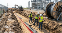 Cable de Alimentación de PVC de Alta Tensión sin Halógenos de 5 Núcleos, Aislamiento XLPE, 100 Metros, 10mm~800mm, Cobre, para Construcción Industrial y Ferroviaria