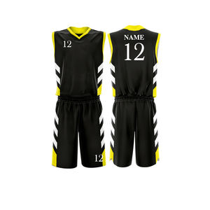 Uniformes de basket-ball personnalisés de haute qualité pour hommes Certifié BSCI Shorts d'été Imprimé Technics Plus Size Ensembles de vente en gros à bas prix - Product Image 5