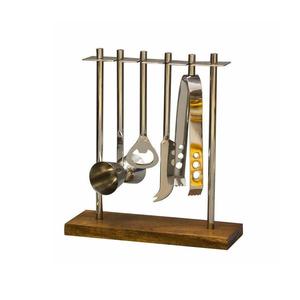 Export Quality Stainless Steel <b>Bar</b> <b>Tool</b> Set with Marble Stand Gold Designer Metal Cocktail Mixing <b>Tools</b> for Hotel & Restaurants - Product Image 4