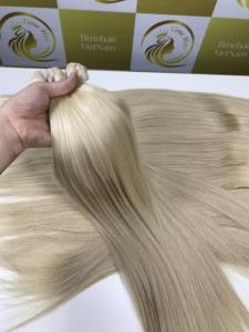 Hueso natural vietnamita recto para peluca frontal y tejidos vendedores al por mayor Super doble dibujado Human Genius Machine WEft - Product Image 6