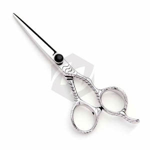 Tijeras de Peluquería Profesionales con Mango Elegante y Hojas Afiladas y Duraderas, Tijeras de Corte de Pelo Profesionales con Reposaditos para los Dedos - Product Image 1