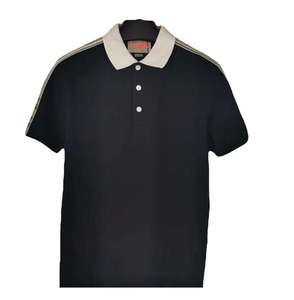 Camisa de Golf para Hombre de Alta Calidad al por Mayor, de Algodón Mercerizado Sólido, Tejido Piqué, con Bolsillo Bordado, Antiarrugas, Manga Corta - Product Image 3