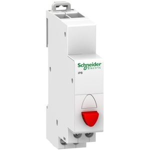 Per Schneider Electric A9E18031 Acti9 IPB Interruttore a pulsante singolo 1NC colore rosso - Product Image 1